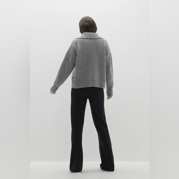 Naked Cashmere Brinkley‎ Button-Up Silk Cardigan Cloudy Grey Small New With Tags - Picture 2 of 8